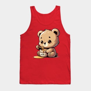 Bear Holds Honey Jar Tank Top